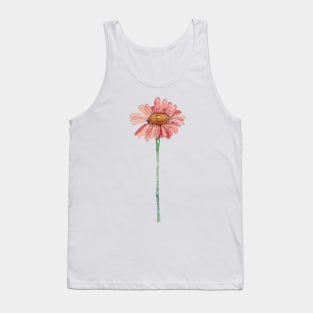 Watercolor Daisy Tank Top